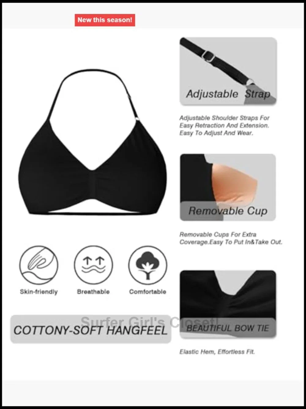 Seamless Open Back Sports Bra with Adjustable Straps & Removable Cups